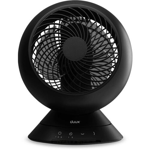 Duux Globe - Tafelventilator - 90⁰ horizontale en 80⁰ verticale swing - Zwart