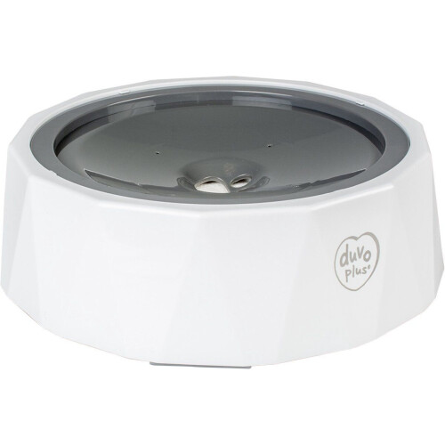 duvo+ splash-proof drinkkom 1200 ml voor katten en honden innovatief design voorkomt morsen. carbonfilter, dubbele bodem, antislip,sterk-veilig plasti