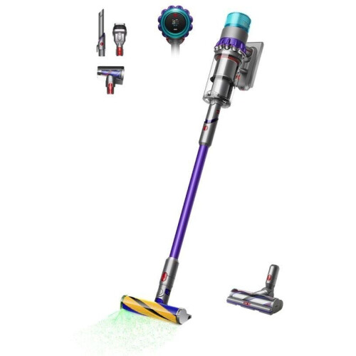 Dyson Gen5 Detect Absolute - Draadloze stofzuiger - 280 Air Watts - Paars/IJzer