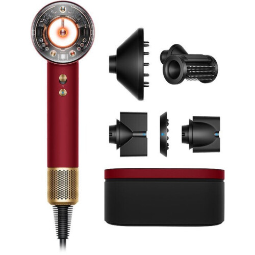 Dyson Supersonic Nural™ - Föhn - Intelligente warmteregeling - Red Velvet/Goud