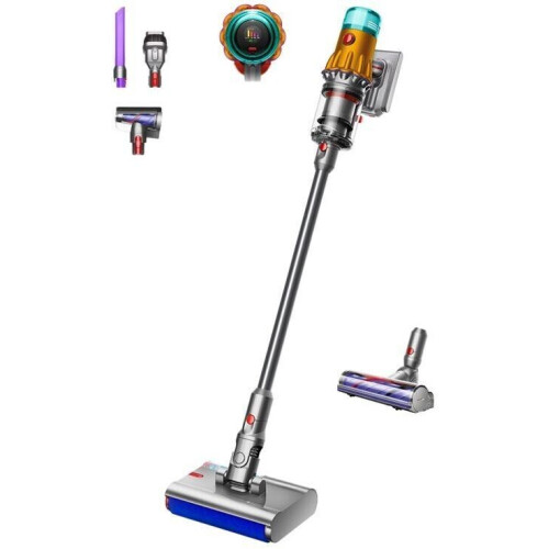 Dyson V12 Detect Slim Submarine - Steel stofzuiger - Dweilfunctie - 140 AW zuigkracht Tweedehands