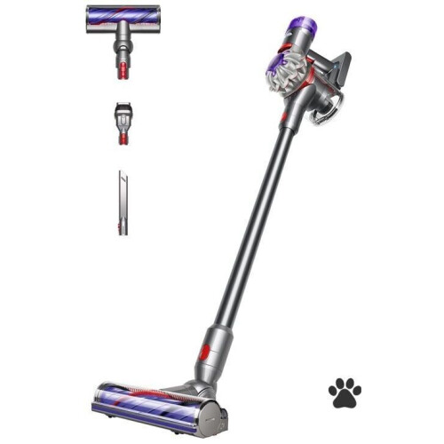 Dyson V8 Cyclone - Steel stofzuiger - 60 minuten gebruikstijd - 130W zuigkracht