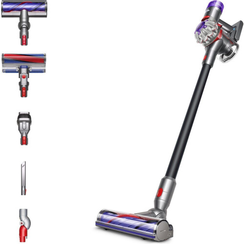 Dyson V8 Total Clean - Steelstofzuiger - Anti-klittechnologie - Nickel/Iron/Black