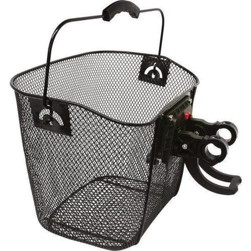 Dyto - Fietsmand - Snelbevestiging kliksysteem - Metaal zwart