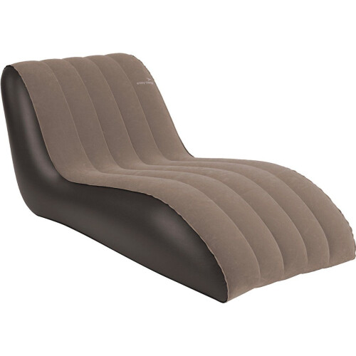 Easy Camp Maple Lounger - Opblaasbare Relaxstoel - Zachte velours bekleding - Bruin