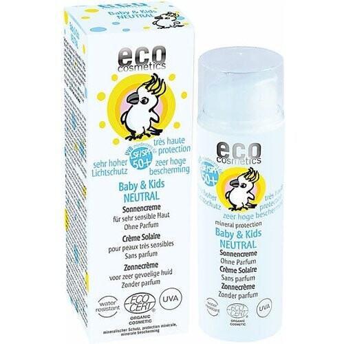 Eco Cosmetics Baby & Kind Zonnebrandcreme SPF50 Neutraal Tweedehands