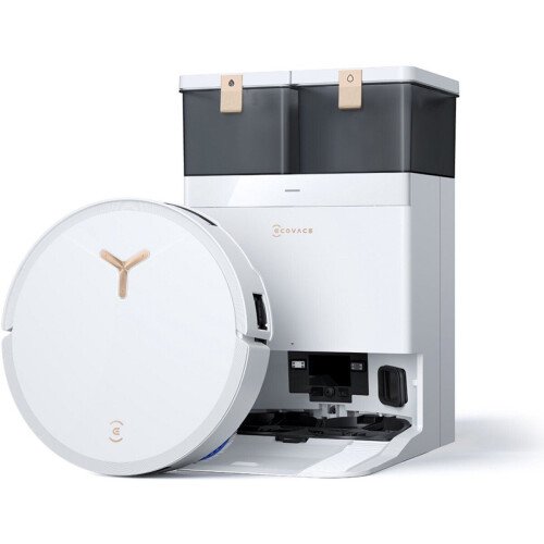 ECOVACS Deebot T50 Max Pro Omni - Robotstofzuiger - Zuigkracht 18.500 Pa - Wit Tweedehands