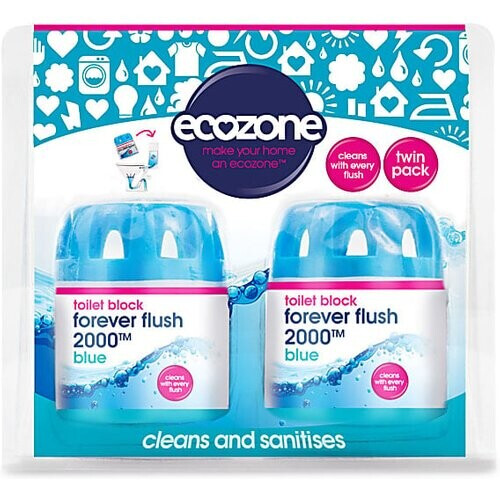 Ecozone Blijvend Toilet Blok 2000 - Blauw Duo Pack Tweedehands