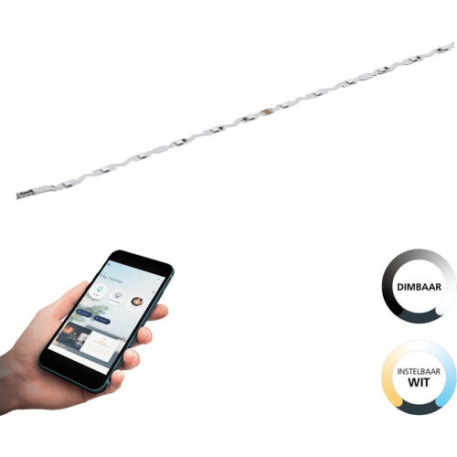 EGLO connect.z - Smart LED Strip Verlengstuk - Dimbaar - Instelbaar wit licht - Wit - 200 cm Tweedehands