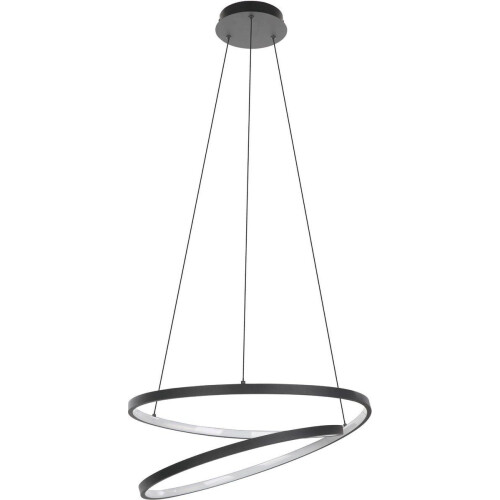 EGLO Ruotale - Hanglamp - LED 37W -Ø 55 cm - Zwart/Wit Tweedehands