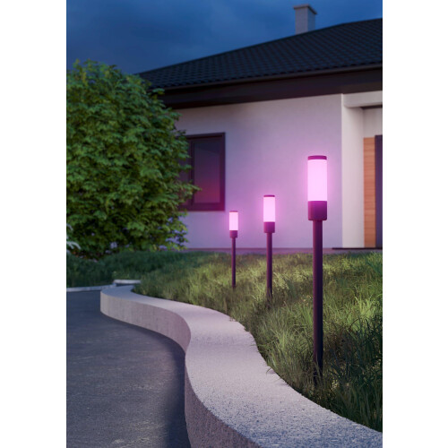 EGLO Zancaro 1 - Grondpin Buiten - RGB LED - Zwart/Wit Tweedehands