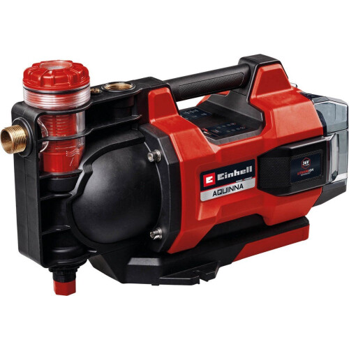 Einhell Accu Automatische Tuinpomp AQUINNA 36/38 F LED AUTOMATIC Li Solo - Power X-Change - 36 V - Max. druk: 3,7 bar - Max. levercapaciteit: 3.800 l/u - Max. opvoerhoogte: 37 m - Automatische functie - Excl. Accu & Lader Tweedehands