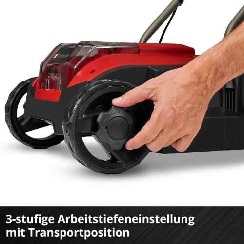 Einhell Accu Verticuteerder/Beluchter GC-SC 18/28 DS Li Solo - Power X-Change - 18 V/Li-ion - Werkbreedte: 28 cm - 12 messen - 20 L opvangzak - Excl. accu en oplader Tweedehands