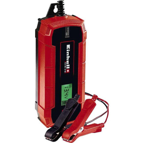 Einhell Acculader CE-BC 6 M - Laadvoltage: 12 V - Max. Laadstroom: 6 A - Accu's van min. 3 tot max. 150 Ah - Druppellaadfunctie - Geschikt voor Gel, AGM, Onderhoudsvrije loodzuur accu's