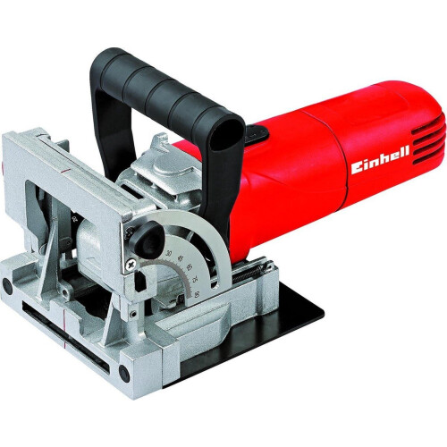 Einhell TC-BJ 900 - Lamellendeuvelfrees - 860 W - 11.000 t/min -Ø100x22x3,8 mm - Max. Freesdiepte: 14 mm - Hoekinstellingen: 0°-90° - Incl. Stofzak Tweedehands