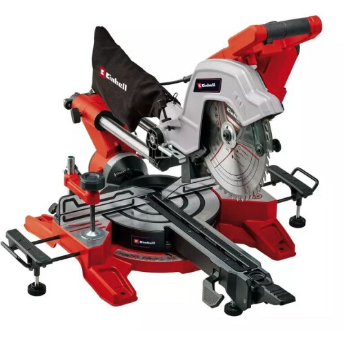 Einhell TE-SM 10 L Dual - Elektrische Radiaal Afkort-/Verstekzaag - 2100W 254mm zaagblad - Lasergeleider Tweedehands