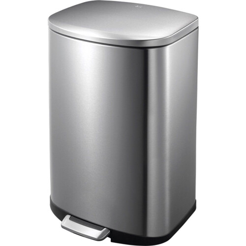 EKO Della - Pedaalemmer - 50L - Soft Close Fingerprintproof - Mat RVS