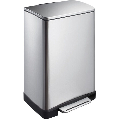 EKO E-Cube - Pedaalemmer 40 liter - Geborsteld RVS - Mat RVS