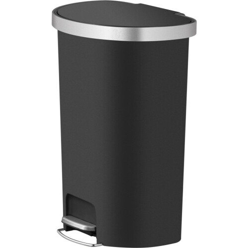 EKO Hana - Pedaalemmer - 55 liter - Halfrond - Zwart