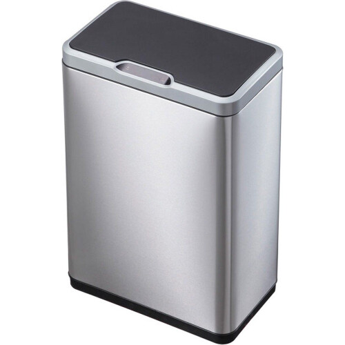 EKO Mirage Sensor Bin - Prullenbak - 45L - Automatische sensor - Mat RVS zwart