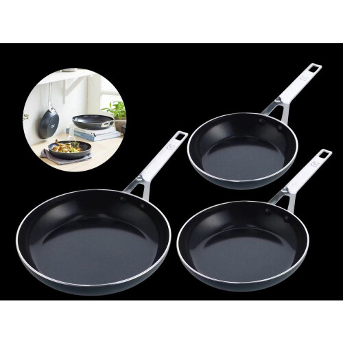 Electrolux By Greenpan - Keramische Koekenpannenset - 20 24&28 cm - PFAS-vrij - inductie - set van 3