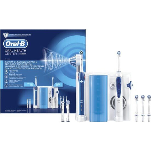 Elektrische tandenborstel + Oral Irrigator Oral-B OC501 Wit Blauw