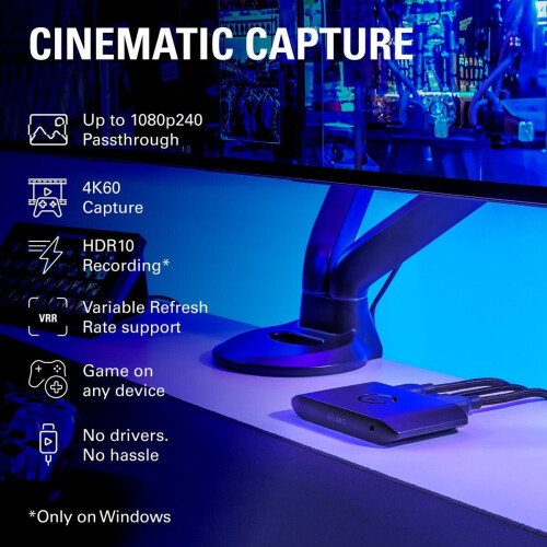 Elgato Game Capture 4K S - Capturedevice - 4K60 HDR10 VRR - Zwart