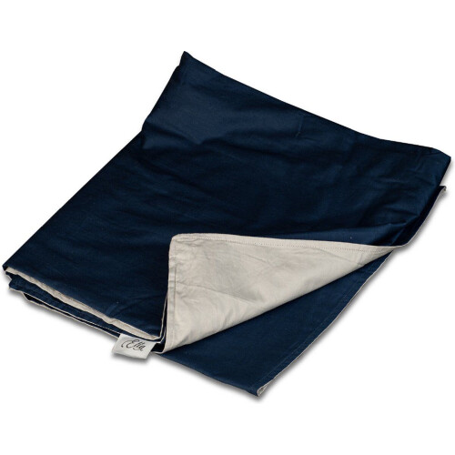 Ella - Hoes voor verzwaringsdeken - 100% biologisch katoen - 200x200cm Grijs & Blauw Tweedehands