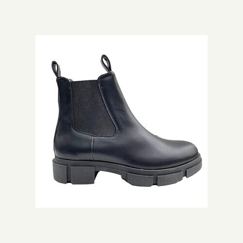 Ella & Witt dames vegan Chelseaboot Fossey Zwart Tweedehands