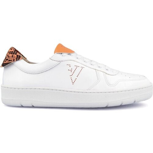 Ella & Witt dames vegan Sneaker Davis Wit & Oranje Tweedehands