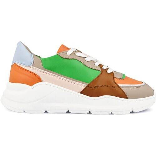 Ella & Witt dames vegan Sneaker Goodall Beige, Bruin & Groen Tweedehands