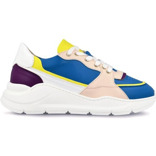 Ella & Witt dames vegan Sneaker Goodall Blauw, Roze & Geel Tweedehands
