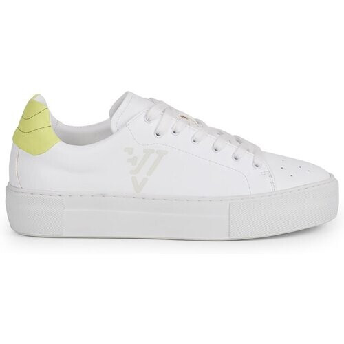 Ella & Witt dames vegan Sneaker Joy Wit & Groen-Geel Tweedehands