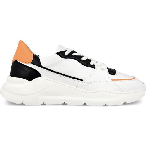 Ella & Witt mannen vegan Goodall Sneaker Wit, Oranje & Zwart Tweedehands