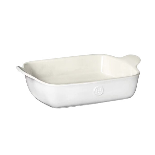 Emile Henry - Rechthoekige Ovenschaal - 41,5 x 26 cm 3,8 l - Wit