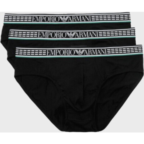 Emporio Armani - 3P Brief - Aansluitend - Zwart (3-pack) Tweedehands