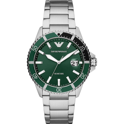 Emporio Armani AR11338 - Herenhorloge 42 mm - Quartz - Zilverkleurig