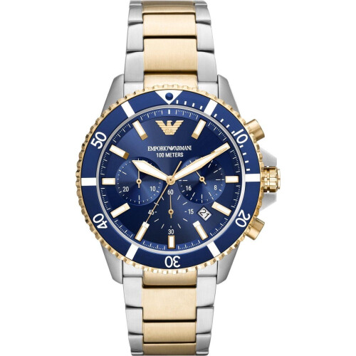 Emporio Armani AR11362 - Herenhorloge 43 mm - Quartz - Zilverkleurig Tweedehands