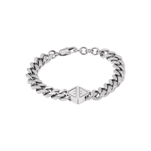Emporio Armani EGS3132040 - Heren Armband - Roestvrij staal - Zilverkleurig