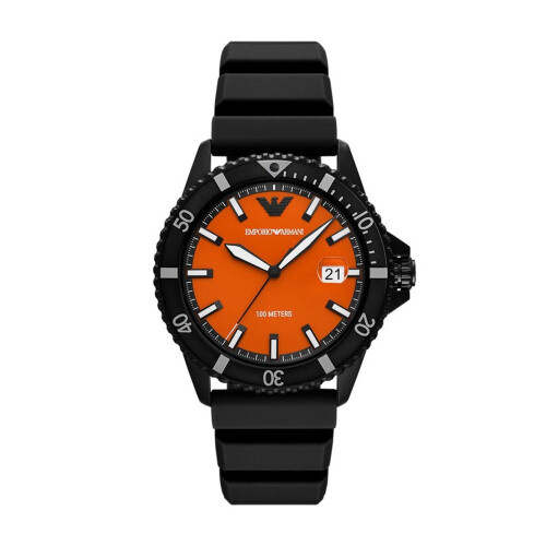 Emporio Armani Heren Horloge - Polshorloge 42 mm - Zwart Tweedehands