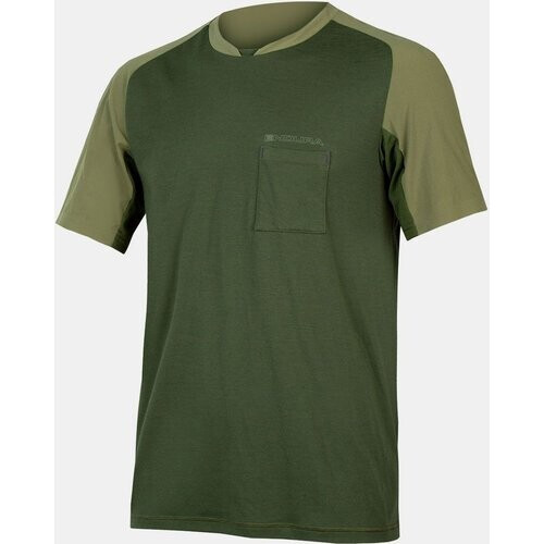 Endura Gv500 Foyle Bike Shirt Olijfgroen Tweedehands