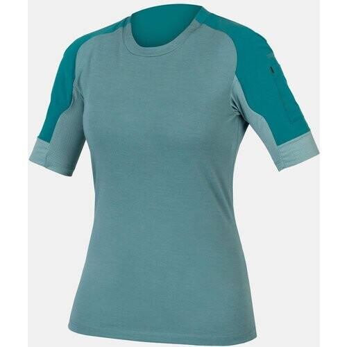 Endura GV500 Reiver Cycling Shirt Short Sleeve Dames Groen Tweedehands
