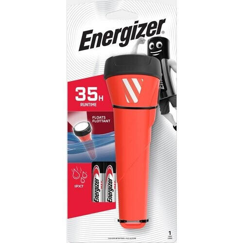 Energizer Zaklamp Waterproof LED 2AA Rood Tweedehands