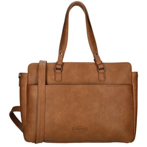Enrico Benetti Lily 66450 - Dames laptoptas - 14 inch laptopvak - Cognac