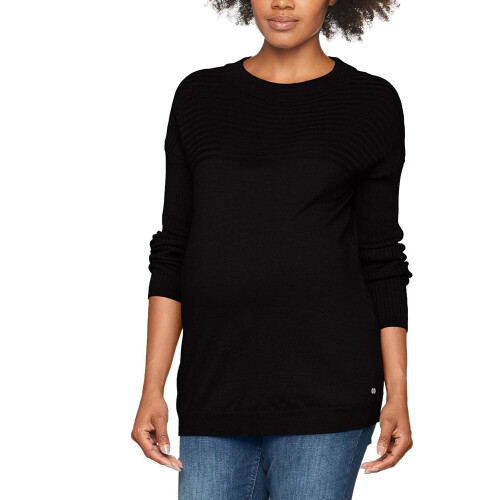 Esprit for mums - Trui - Fijngebreid met turtleneck en raglanmouwen - Metal Grey - mt S Tweedehands