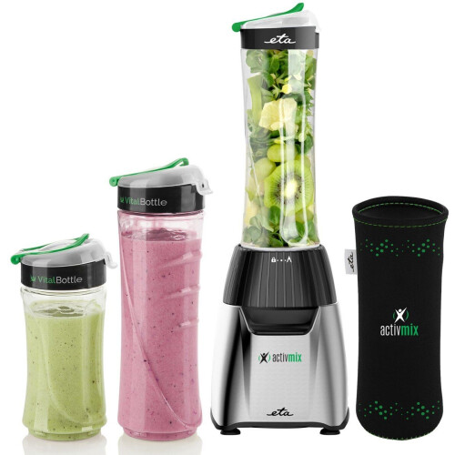 ETA ActivMix Blender To Go - Blender - 350W 19000 RPM Pulsfunctie - Zilver (3 stuks) Tweedehands