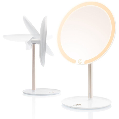 ETA Fenité - Make Up Spiegel - 90° Kantelbaar Draadloos USB-C - Ø 17,8 cm - Wit Tweedehands