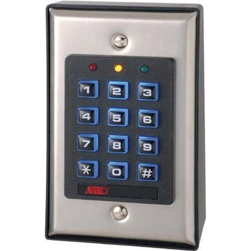 EtiamPro HAA85BLN - Codetoetsenbord - Autonoom met achtergrondverlichting en LED-statusindicatoren - Grijs