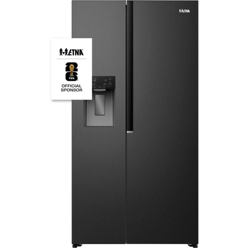 ETNA AKV5178IZWA - Amerikaanse koelkast - No-Frost - 178 cm hoog - 528 liter - Energielabel E - Invr Tweedehands