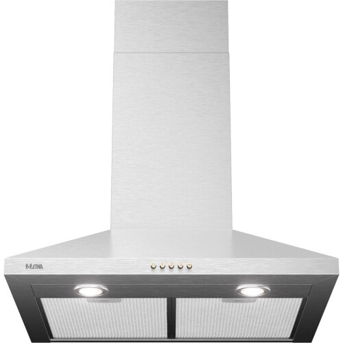 ETNA AP460RVS - Schouwkap - 60cm - RVS - 3 snelheden - Energielabel C - Afvoer bovenzijde Tweedehands